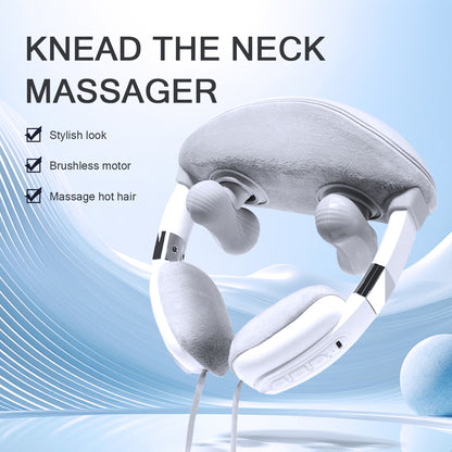 New upgraded neck and shoulder massager, multi-position hot compress shawl massager, imitation acupressure kneading, deep relaxation of trapezius muscles, pain relief, suitable for waist, arms and legs