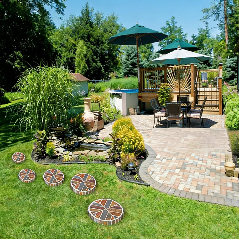 Handcrafted Natural Stone Stepping Stone for Outdoor Landscaping