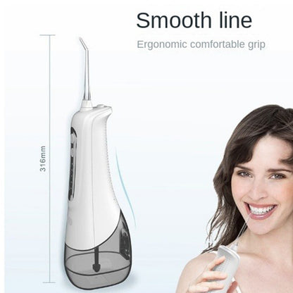 4-speed 4-nozzle handheld 300ml electric oral care teeth cleaning instrument water flosser