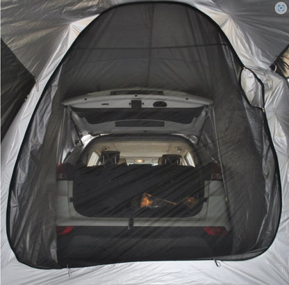 5-8 Person Tent Car Rear Tent | Car Tailgate Tent With Four Large Windows | Rear SUV Tent | With Large Awning | 6-People Luggage Tent