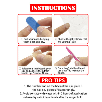 24Pcs/Set Short Oval Wearable False Nails | Women’s Fashion Nail Art