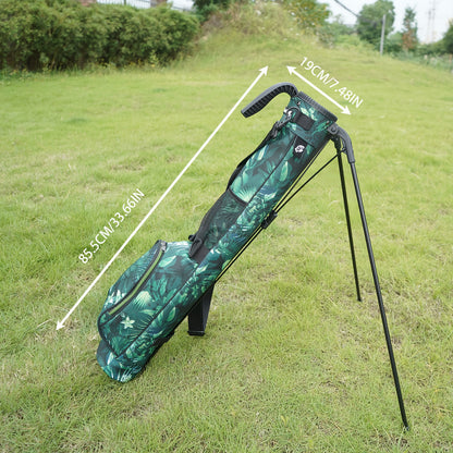 Golf Stand Bag Featuring Double-sided Printed Fabric with a Pattern