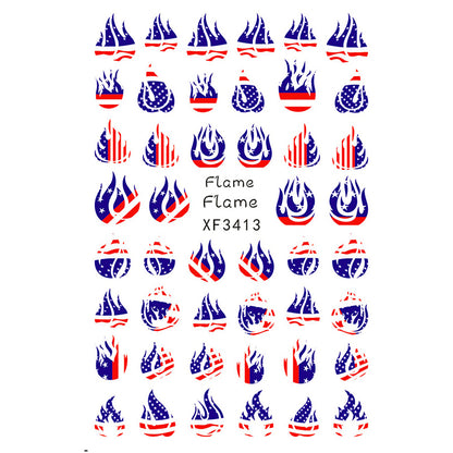 American Independence Day Nail Art Stickers & Decorations