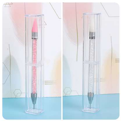 1-Piece Crystal Double-Headed Rhinestone Picker Pen