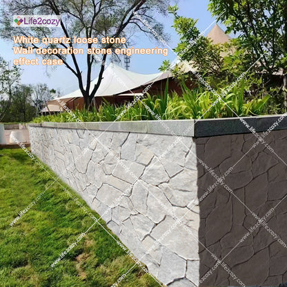 White quartz loose stone modules