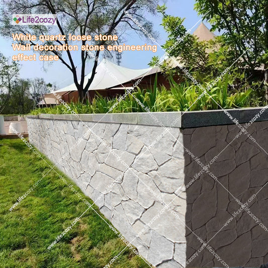 White quartz loose stone modules