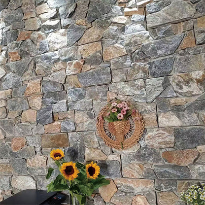 Blue cement cultured stone creative mosaic decorative stone for indoor and outdoor decoration
