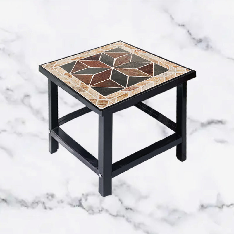 Mosaic - Collaged Stone Square Tea Table | A Creative Small Table to Add Color to the Space