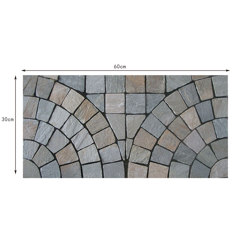 Ice-crack patterned irregular mesh cultural stone courtyard villa park paving tiles