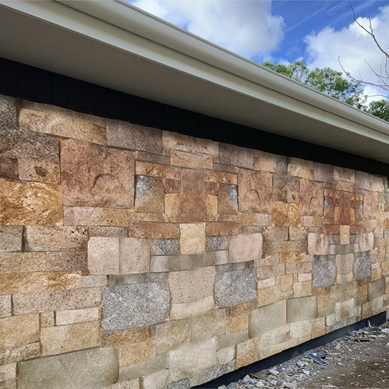 Modular river pebble wall stone paving stone fireplace wall molding wall