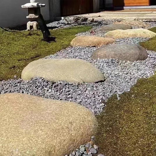 Sliced river pebbles, sliced ground stones, garden paths, fireplace wall decorations