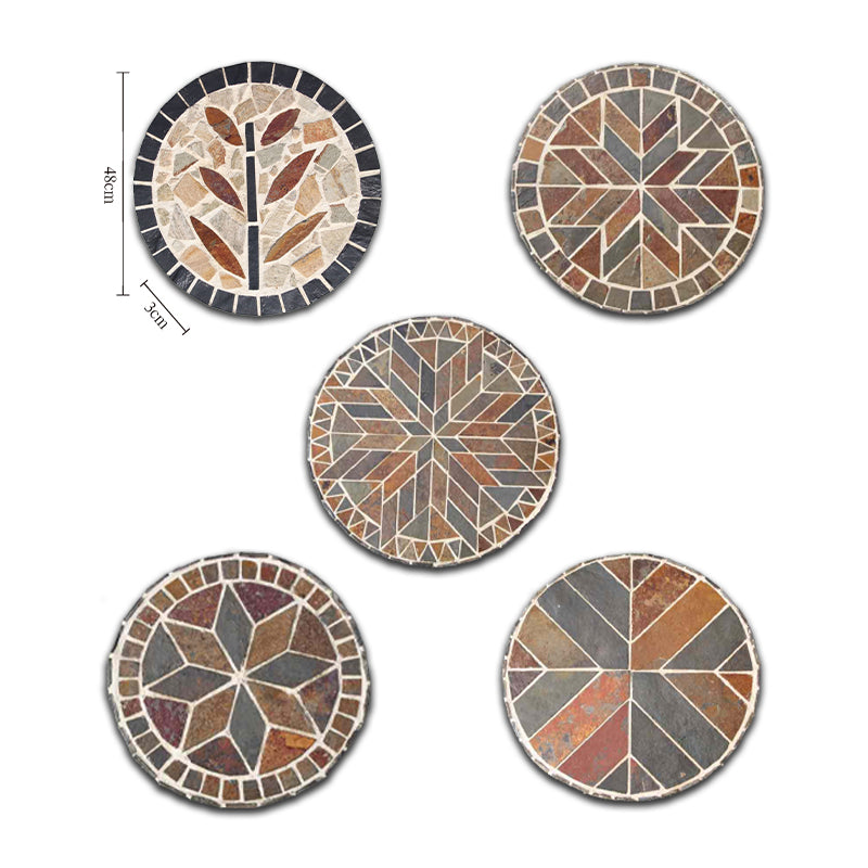 Handcrafted Natural Stone Stepping Stone for Outdoor Landscaping