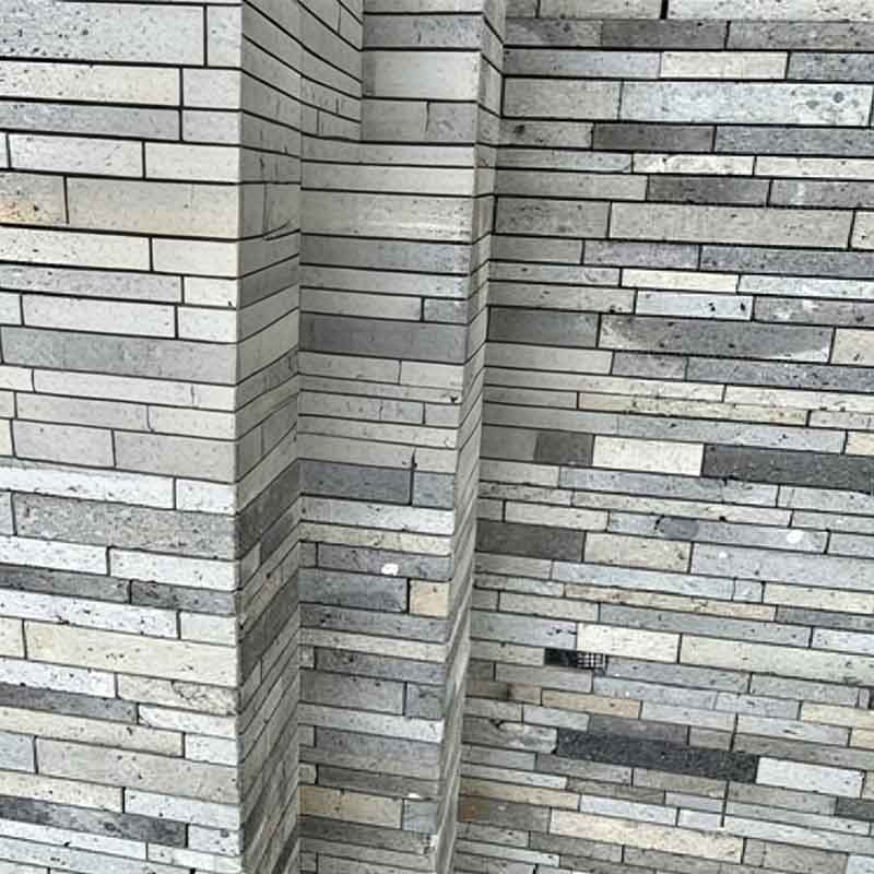 Natural stone mosaic decorative wall cladding