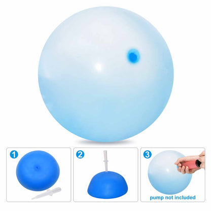 Kids Blow Up Balloon Toy | Children Outdoor Soft Air Water Filled Bubble Ball | Fun Party Game | Summer Gift | Inflatable Elastic Ball