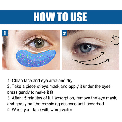 Collagen eye mask reduces fine lines and dark circles Hydrating, hydrating, firming and lifting crystal eye mask