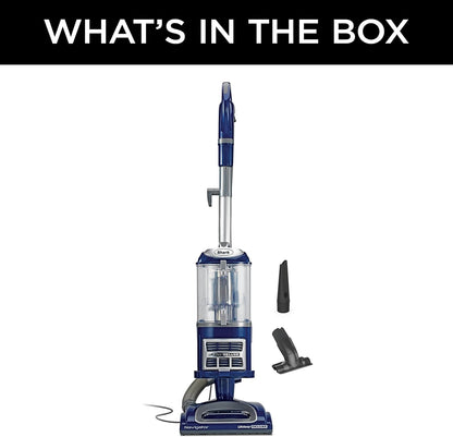 Shark Upright Vacuum | Navigator Lift - Away Deluxe | Large Dust Cup Capacity | HEPA Filter | Swivel Steering | Upholstery Tool & Crevice Tool | Blue | NV360