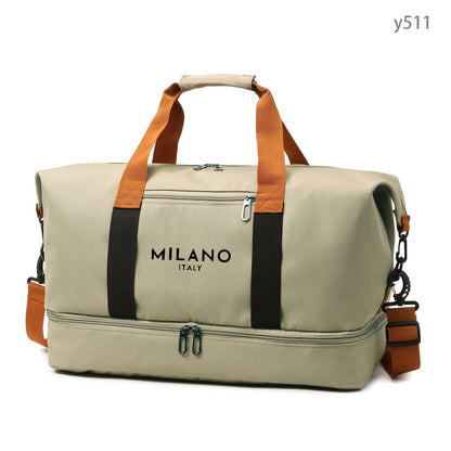 Stylish Color-Block Handbag/Shoulder Bag/Crossbody Bag – Large-Capacity, Versatile, and Lightweight Travel & Fitness/Sports Bag for Men and Women