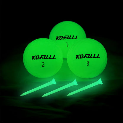 New 6-Piece Fluorescent Golf Set – Includes Fluorescent Golf Balls and 70mm Fluorescent Tees | Durable | and Highly Visible.