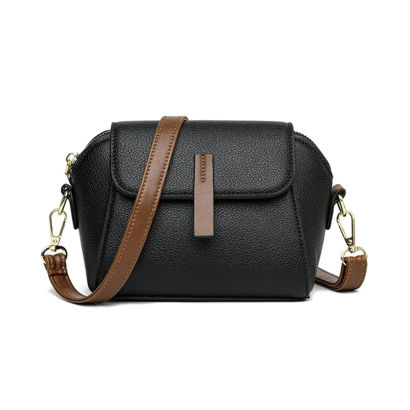 Echtes Leder Frauen Umhängetaschen Luxus einfarbig Kuh Leder Handtasche Weibliche Messenger Tote 