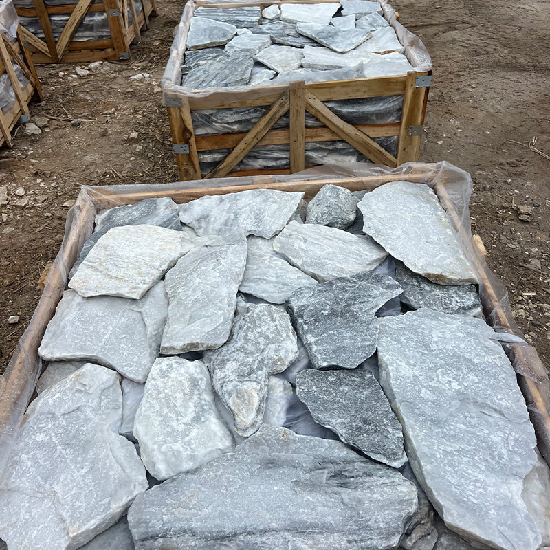 Cloud gray loose stone, creative collage decorative stone for indoor and outdoor garden floors and walls