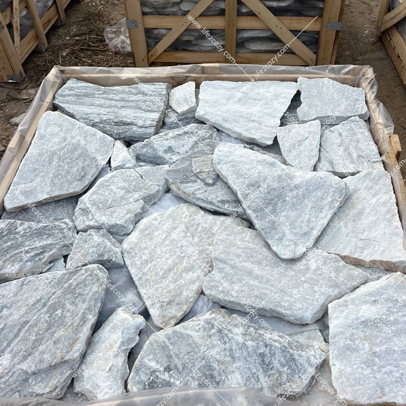 Cloud gray loose stone, creative collage decorative stone for indoor and outdoor garden floors and walls