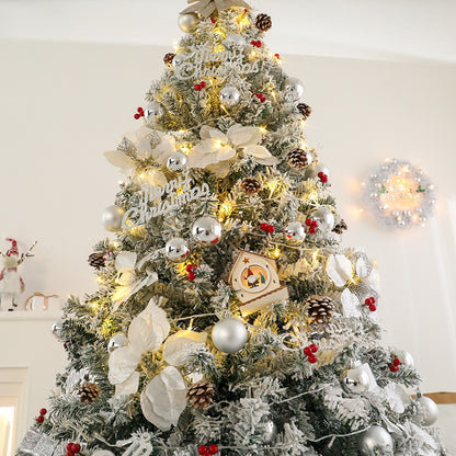 The new flocking simulation Christmas tree package has a realistic appearance Living room home holiday decoration