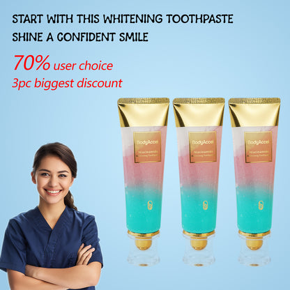 Two-tone toothpaste, oral care, teeth cleaning, fresh breath, whitening effect, anti-cavity function, mint flavor, fruit flavor, unique design, stylish appearance, convenient use, a must-have for families, daily necessities.