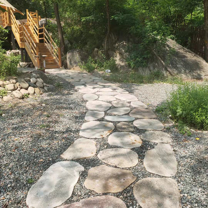 Sliced river pebbles, sliced ground stones, garden paths, fireplace wall decorations