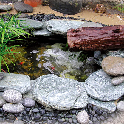 Hand-Cut Natural Stone Mosaic Stepping Stone for Yard & Patio
