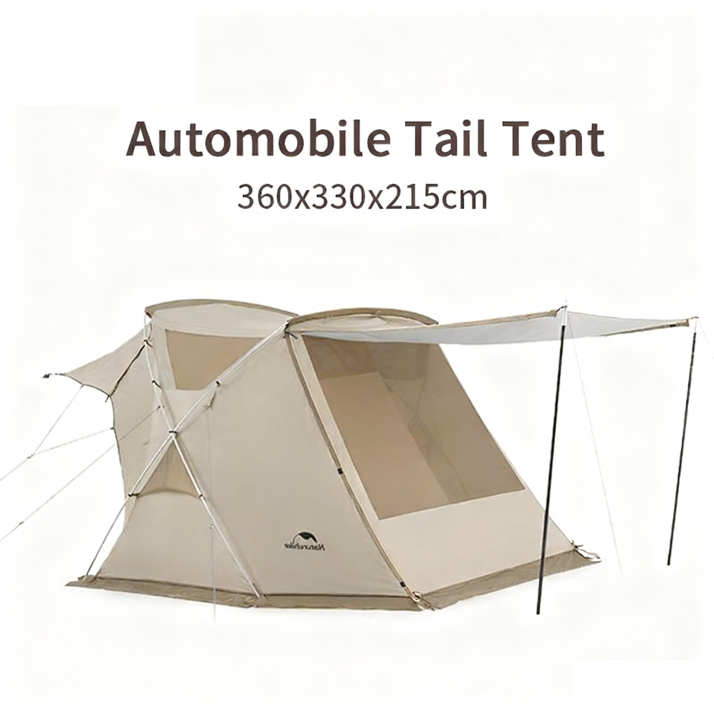 1-2 PERSON TENT Car Camping Shelter | SUV Rear Side Canopy | Family Camping Outdoor Luxury Camping Sunshade & Rainproof | 2.15m Height