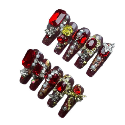 Pure Handmade Wearable Nails | Factory Wholesale High-End Nail Art | Cross-Border Women's DIY Jewelry Patches