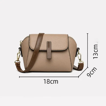 Echtes Leder Frauen Umhängetaschen Luxus einfarbig Kuh Leder Handtasche Weibliche Messenger Tote 