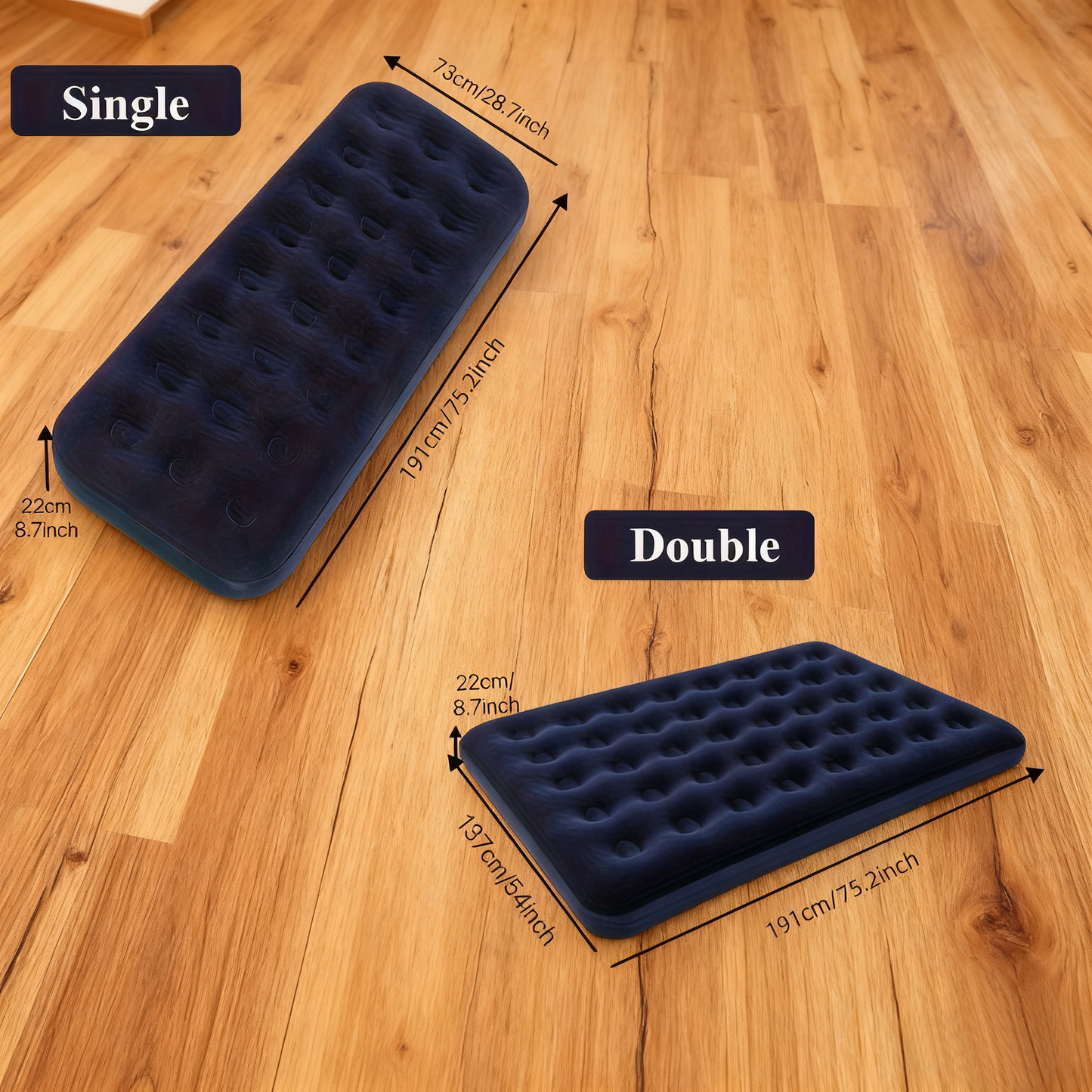 Camping & Home Use Air Mattresses | Twin & Queen Size (Single & Double) | Inflatable Sleeping Pads