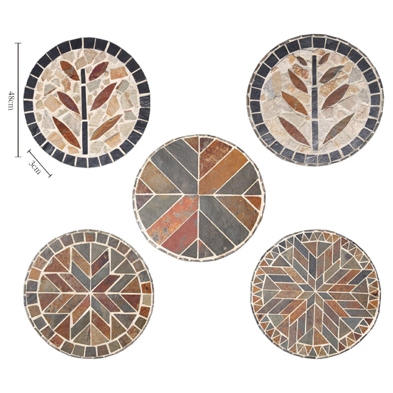 Handcrafted Natural Stone Stepping Stone for Outdoor Landscaping