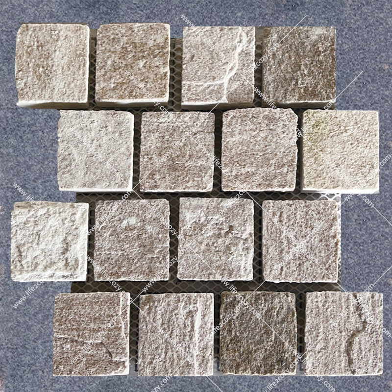 Black Quartz Small Cube Paving Stone