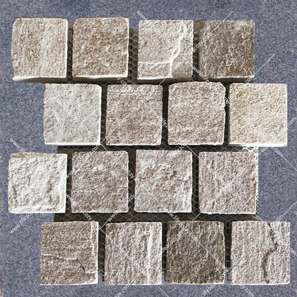 Black Quartz Small Cube Paving Stone