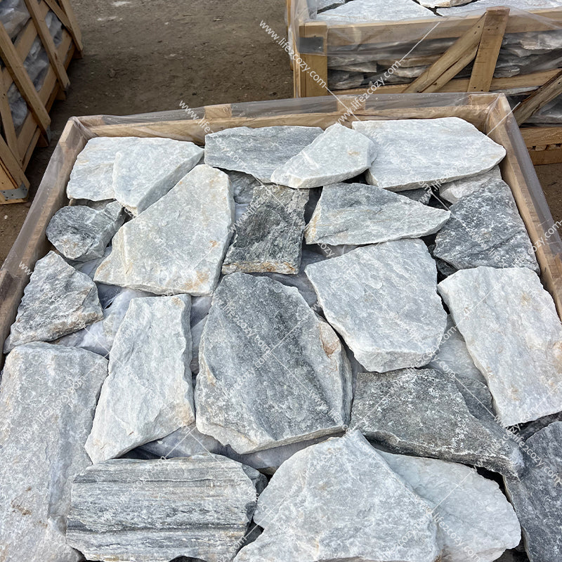 Cloud gray loose stone, creative collage decorative stone for indoor and outdoor garden floors and walls