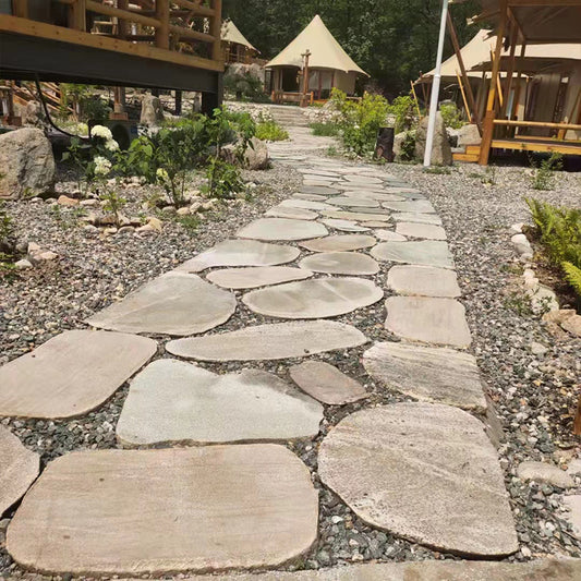Sliced river pebbles, sliced ground stones, garden paths, fireplace wall decorations