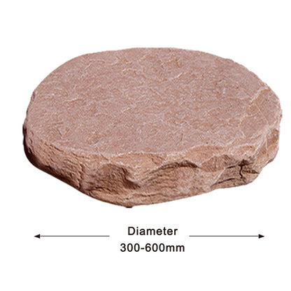 Hand-Cut Natural Stone Mosaic Stepping Stone for Yard & Patio