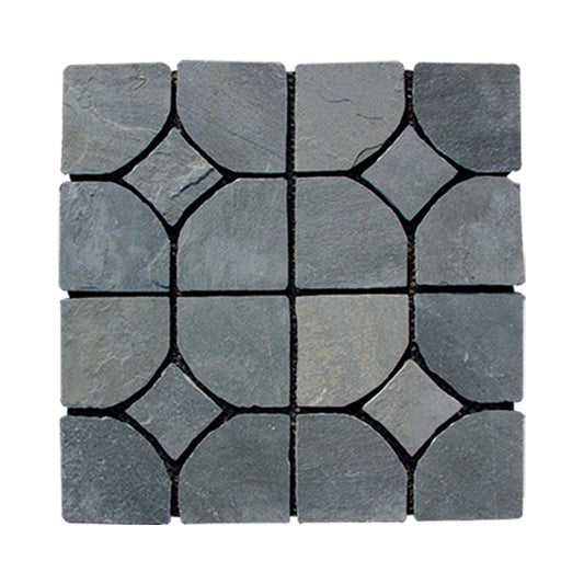 Ice-crack patterned irregular mesh cultural stone courtyard villa park paving tiles