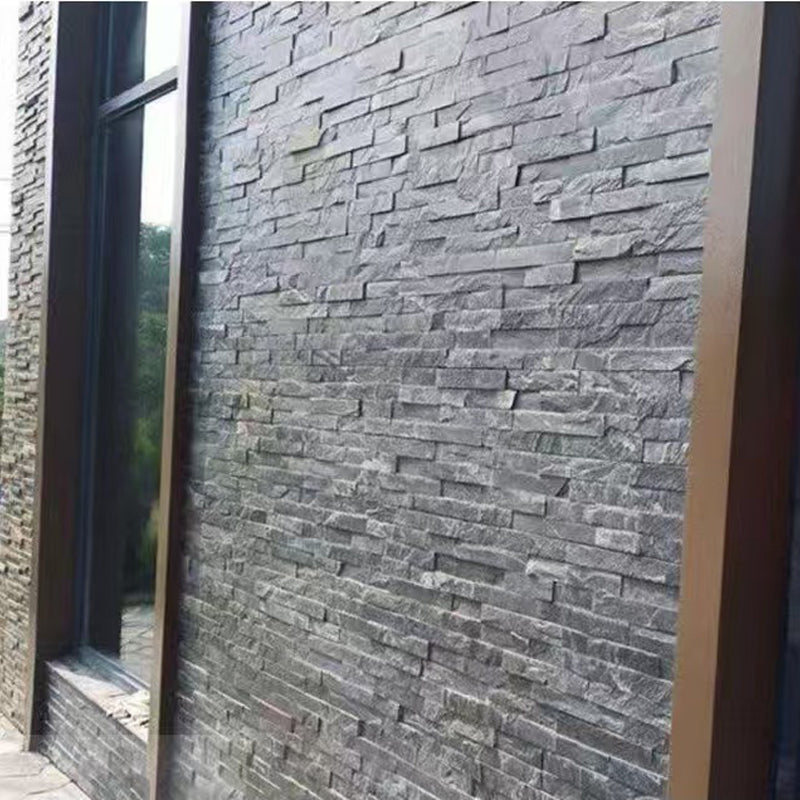 Black natural cultured stone is suitable for villa courtyards, interior decoration, and outdoor landscaping.