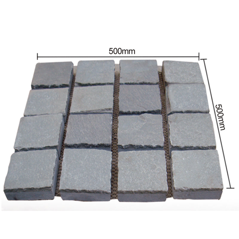 Natural stone small square bricks for outdoor courtyards and terraces, non-slip and wear-resistant floor tiles