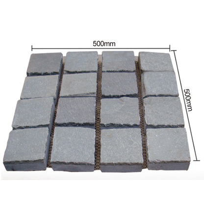 Natural stone small square bricks for outdoor courtyards and terraces, non-slip and wear-resistant floor tiles