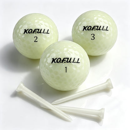 New 6-Piece Fluorescent Golf Set – Includes Fluorescent Golf Balls and 70mm Fluorescent Tees | Durable | and Highly Visible.