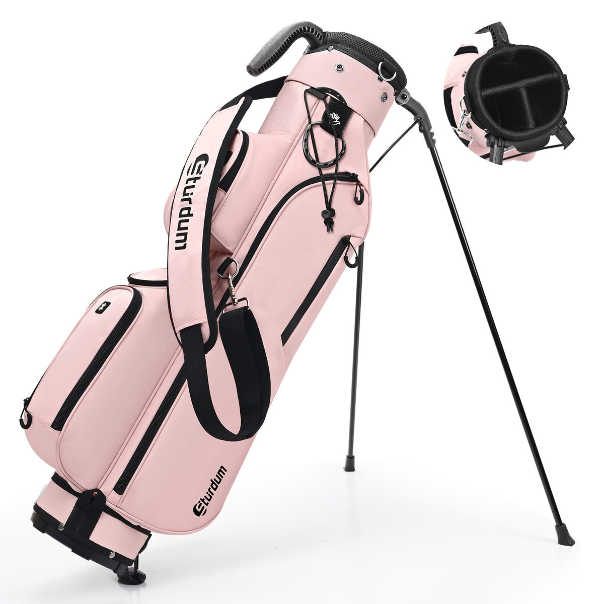 Lightweight Golf Stand-up Tote Bag with Three-way Dividers | Suitable for Driving Range and Golf Courses