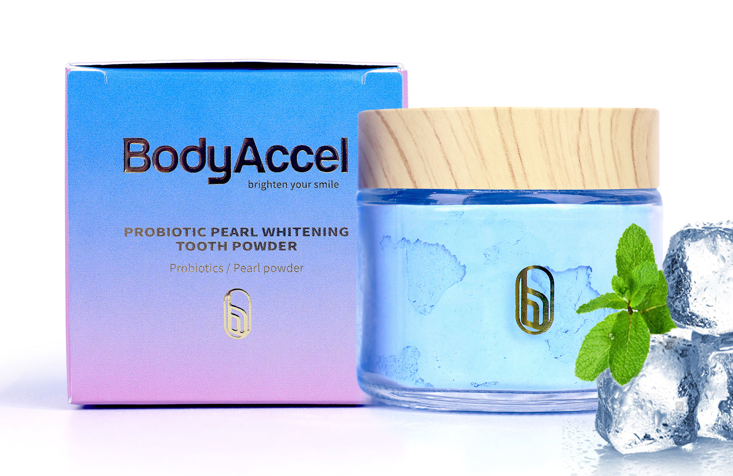 Whitening tooth powder, teeth whitening, oral care, whitening effect, teeth cleaning, stain removal, natural ingredients, fine powder texture, fresh breath, used in the morning and evening to enhance appearance, convenient packaging.