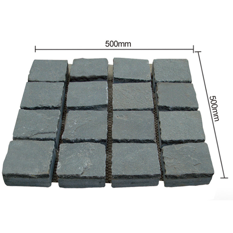 Natural stone small square bricks for outdoor courtyards and terraces, non-slip and wear-resistant floor tiles