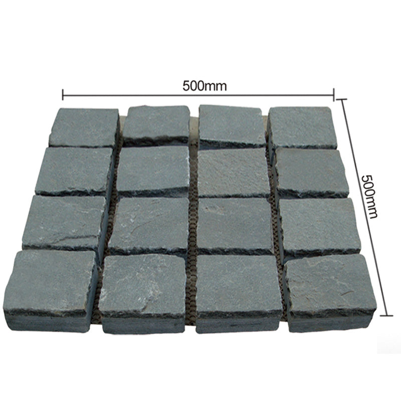 Natural stone small square bricks for outdoor courtyards and terraces, non-slip and wear-resistant floor tiles