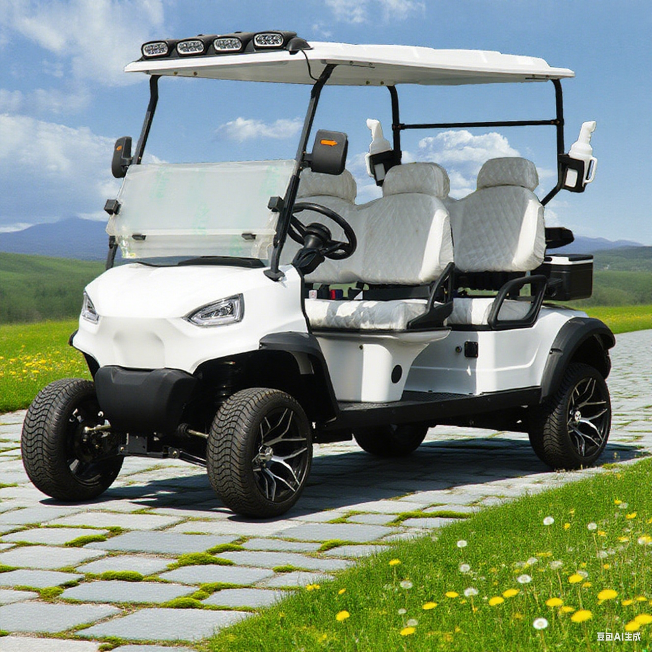 Golf carts, hotel and airport pickups, scenic area tours, and sightseeing vehicles