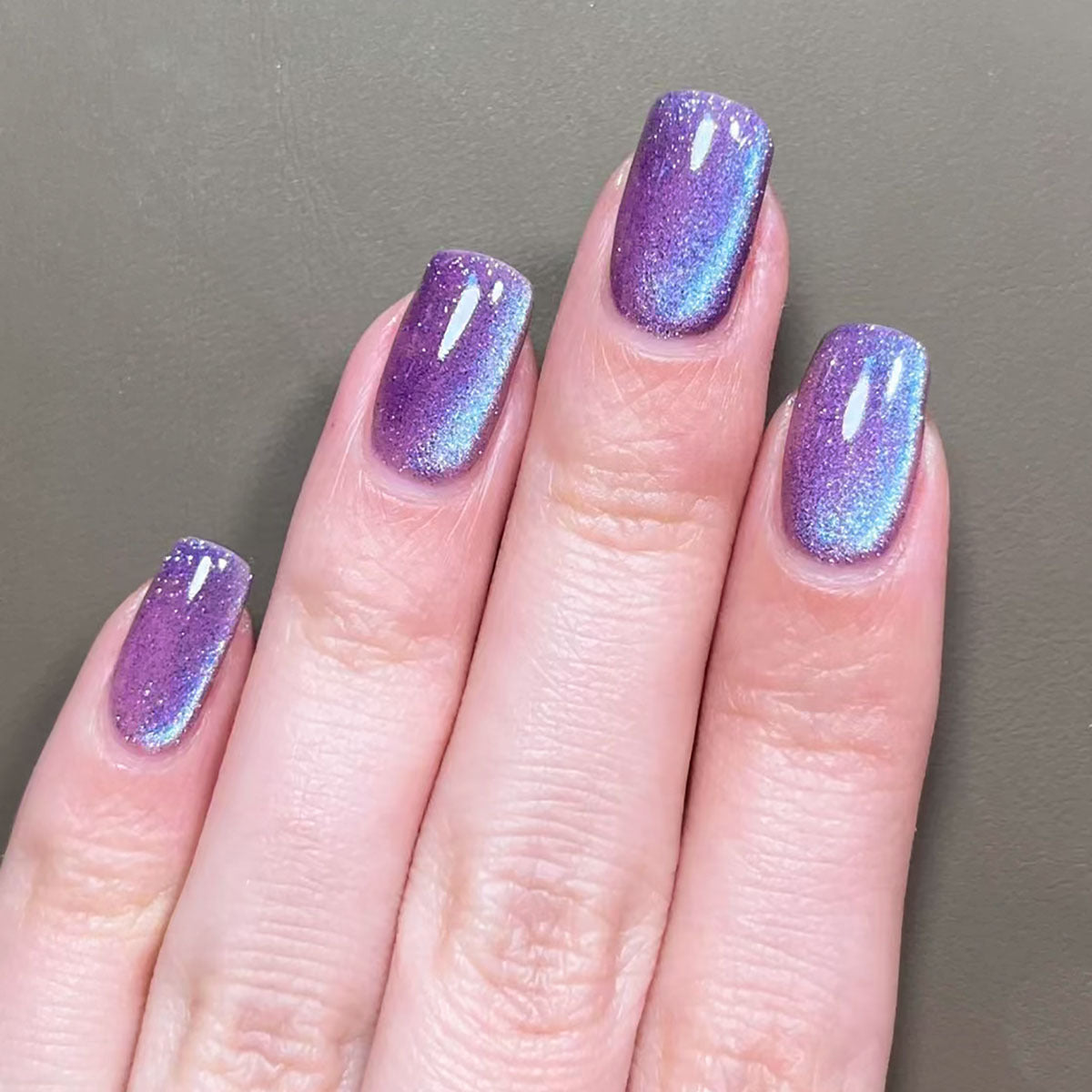 24pcs/30pcs short square ballet fake nails for women cat eyes glitter green blue purple pink shinny nail tips press on nail art